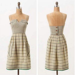 Maeve Anthropologie linen cotton dress, size 0